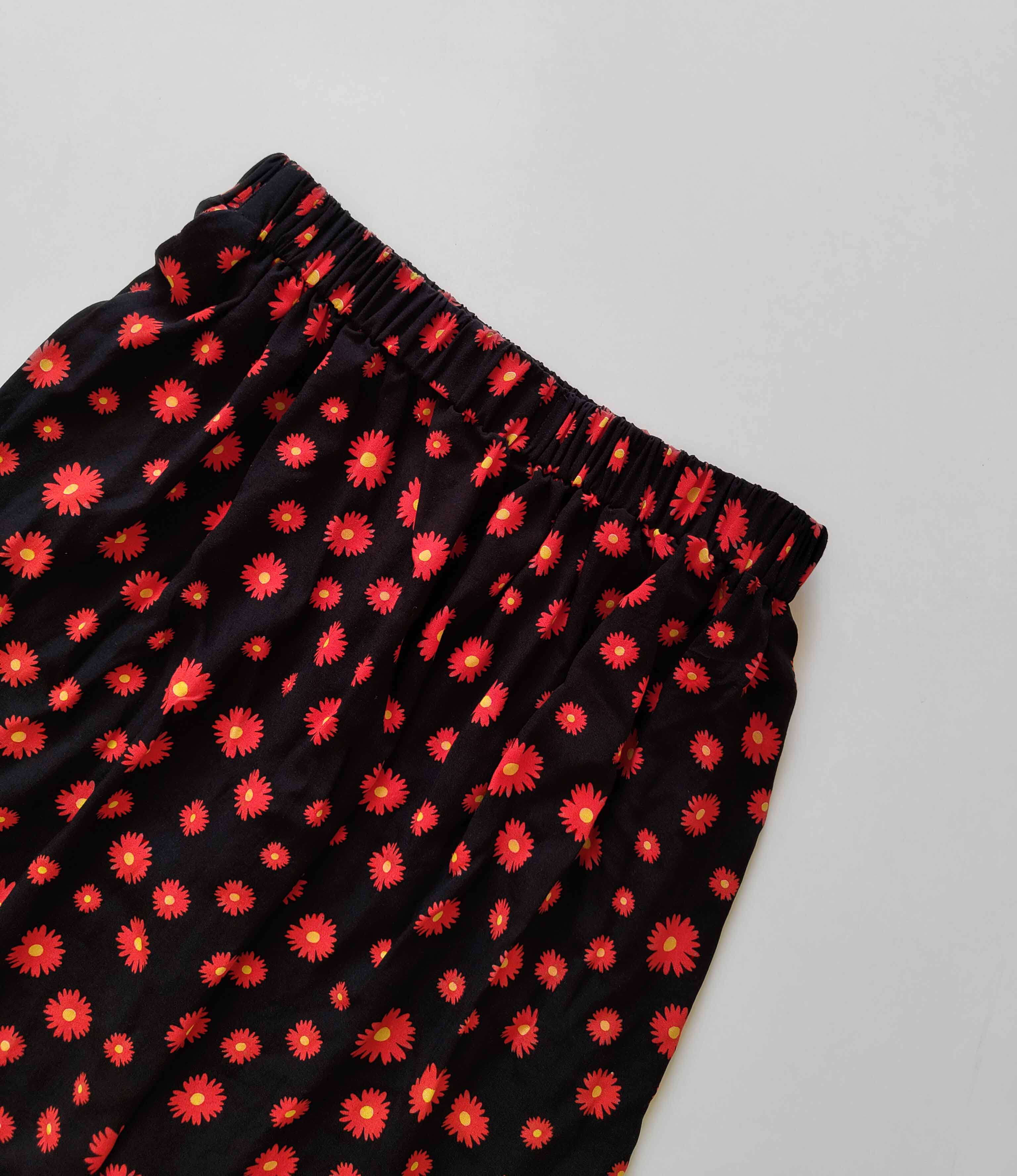 دامن گلدار نخی